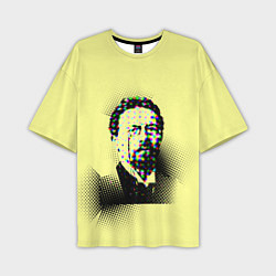 Футболка оверсайз мужская Портрет Чехова, цвет: 3D-принт