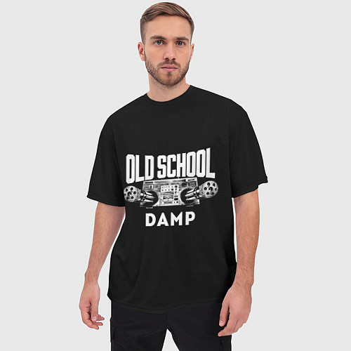 Мужская футболка оверсайз HIP HOP Старая школа / 3D-принт – фото 3