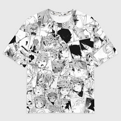 Футболка оверсайз мужская Обещанный Неверленд pattern, цвет: 3D-принт