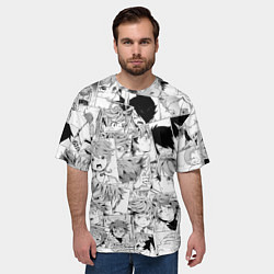 Футболка оверсайз мужская Обещанный Неверленд pattern, цвет: 3D-принт — фото 2