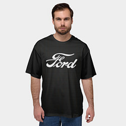 Футболка оверсайз мужская Ford форд крбон, цвет: 3D-принт — фото 2
