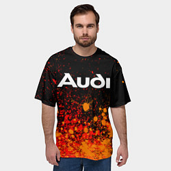 Футболка оверсайз мужская AUDI Краска, цвет: 3D-принт — фото 2
