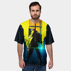 Футболка оверсайз мужская Anime Cyberpunk, цвет: 3D-принт — фото 2
