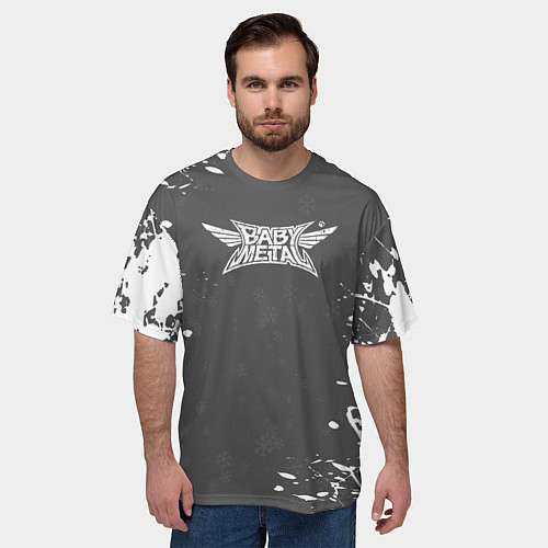 Мужская футболка оверсайз BABYMETAL moametal / 3D-принт – фото 3