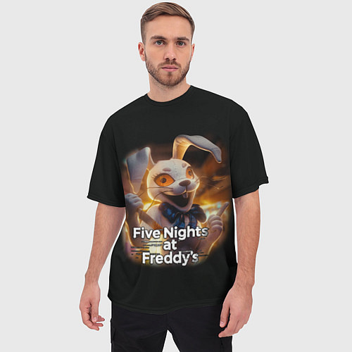 Мужская футболка оверсайз Five Nights at Freddys: Security Breach - Ванни / 3D-принт – фото 3