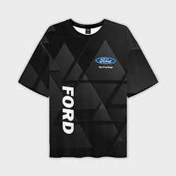 Футболка оверсайз мужская Ford Форд Треугольники, цвет: 3D-принт