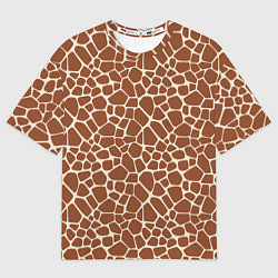 Футболка оверсайз мужская Шкура Жирафа - Giraffe, цвет: 3D-принт