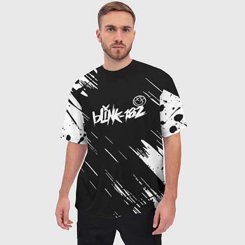 Мужская футболка оверсайз Blink-182 блинк-182 / 3D-принт – фото 3