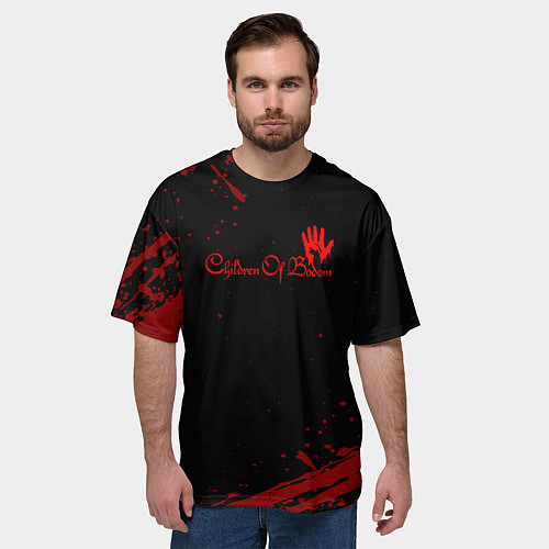 Мужская футболка оверсайз Children of bodom / 3D-принт – фото 3
