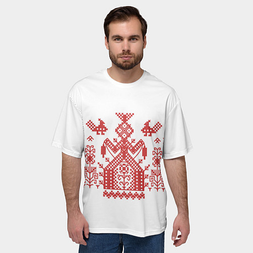 Мужская футболка оверсайз Богиня Судьбы Макошь 3D / 3D-принт – фото 3