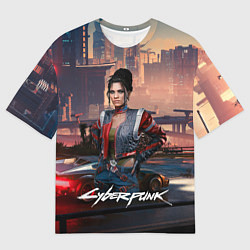 Футболка оверсайз мужская Panam Cyberpunk2077, цвет: 3D-принт