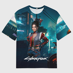 Футболка оверсайз мужская Panam cyberpunk 2077, цвет: 3D-принт