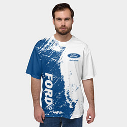 Футболка оверсайз мужская Ford Форд два цвета, цвет: 3D-принт — фото 2