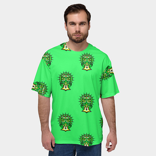 Мужская футболка оверсайз АБСТРАКТНЫЙ МИНИМАЛИЗМ / 3D-принт – фото 3