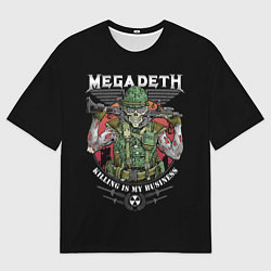 Футболка оверсайз мужская MEGADETH killing is my business, цвет: 3D-принт