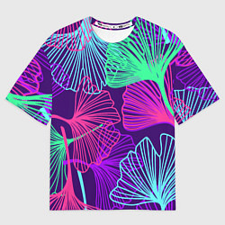 Футболка оверсайз мужская Neon color pattern Fashion 2023, цвет: 3D-принт