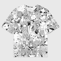 Футболка оверсайз мужская Реинкарнация безработного паттерн, цвет: 3D-принт