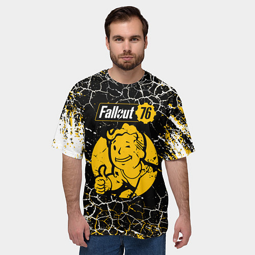 Мужская футболка оверсайз Fallout 76 bethesda / 3D-принт – фото 3