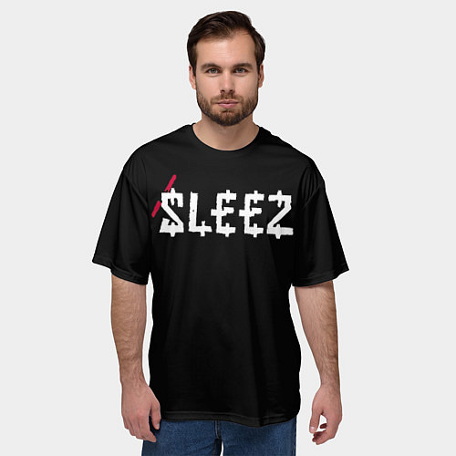 Мужская футболка оверсайз SosMula City Morgue - SosMula Type C Sleez / 3D-принт – фото 3