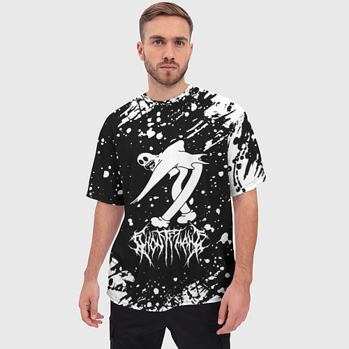Мужская футболка оверсайз Ghostemane texture / 3D-принт – фото 3