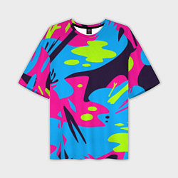 Футболка оверсайз мужская Color abstract pattern Summer, цвет: 3D-принт