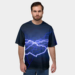 Футболка оверсайз мужская Lightning Fashion 2025 Neon, цвет: 3D-принт — фото 2