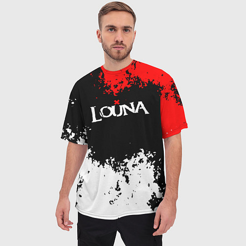 Мужская футболка оверсайз Louna band / 3D-принт – фото 3