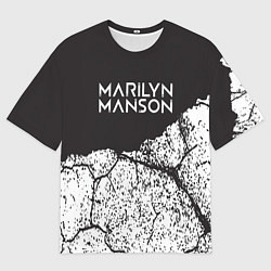 Футболка оверсайз мужская Marilyn manson, цвет: 3D-принт