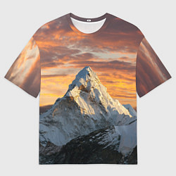 Мужская футболка оверсайз Та самая Джомолунгма Сагарматха Everest