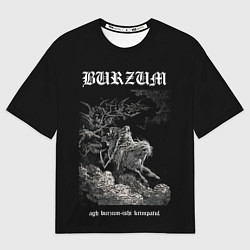 Футболка оверсайз мужская Burzum ishi krimpatul, цвет: 3D-принт
