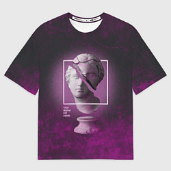 Футболка оверсайз мужская Vaporwave Statue You Blew My Mind, цвет: 3D-принт