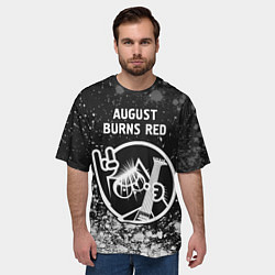 Футболка оверсайз мужская August Burns Red - КОТ - Краска, цвет: 3D-принт — фото 2