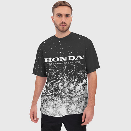 Мужская футболка оверсайз HONDA DREAMS Арт / 3D-принт – фото 3