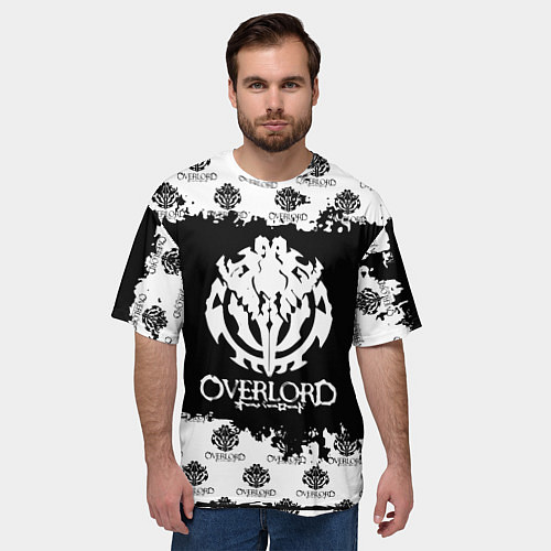 Мужская футболка оверсайз Overlord паттерн / 3D-принт – фото 3