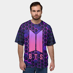 Футболка оверсайз мужская BTS СОТЫ, цвет: 3D-принт — фото 2