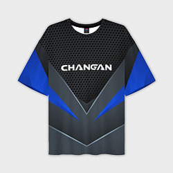 Футболка оверсайз мужская CHANGAN - TECHNOLOGY ARMOR, цвет: 3D-принт