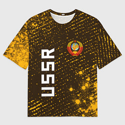 Футболка оверсайз мужская USSR - ГЕРБ - Арт, цвет: 3D-принт