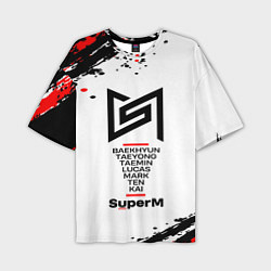Футболка оверсайз мужская SuperM суперМ, цвет: 3D-принт