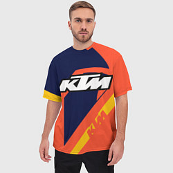 Футболка оверсайз мужская KTM VINTAGE SPORTWEAR, цвет: 3D-принт — фото 2