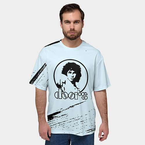 Мужская футболка оверсайз The doors музыкант / 3D-принт – фото 3