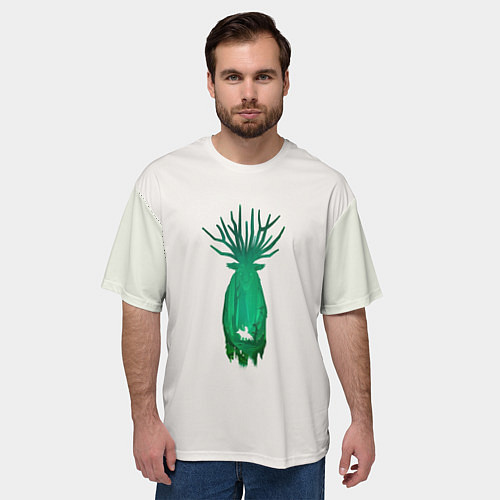 Мужская футболка оверсайз Mononoke Princess / 3D-принт – фото 3