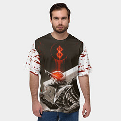 Футболка оверсайз мужская Берсерк ярость Гатса, цвет: 3D-принт — фото 2