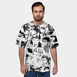 Футболка оверсайз мужская Durarara pattern, цвет: 3D-принт — фото 2