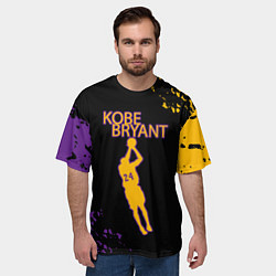 Футболка оверсайз мужская Kobe Bryant Баскетболист 24, цвет: 3D-принт — фото 2