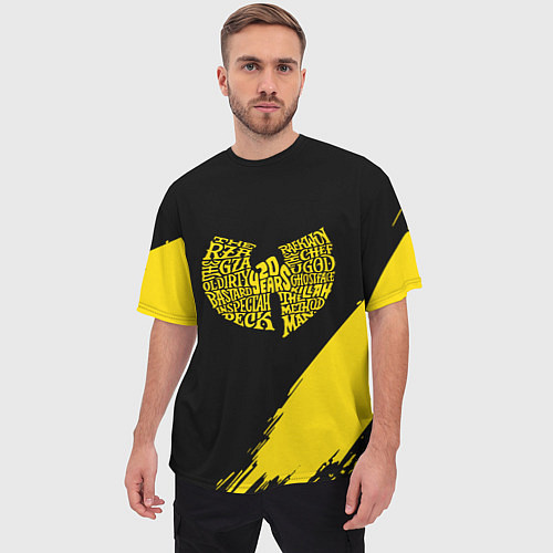 Мужская футболка оверсайз Wu-tang clan логотип / 3D-принт – фото 3