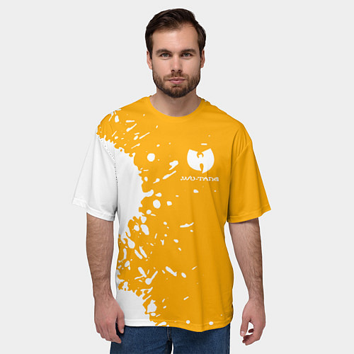 Мужская футболка оверсайз Wu-tang clan маленькое лого / 3D-принт – фото 3