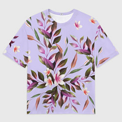 Футболка оверсайз мужская Цветы Вересковый Сад, цвет: 3D-принт