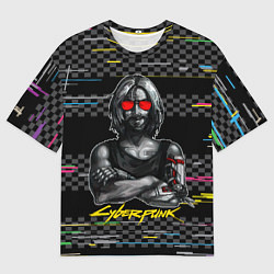 Футболка оверсайз мужская Johnny Джонни Cyberpunk2077, цвет: 3D-принт
