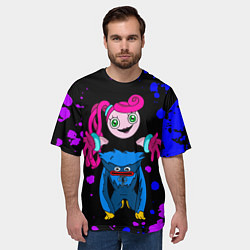 Футболка оверсайз мужская Poppy Playtime Хагги Вагги и Мама Длинные Ноги, цвет: 3D-принт — фото 2