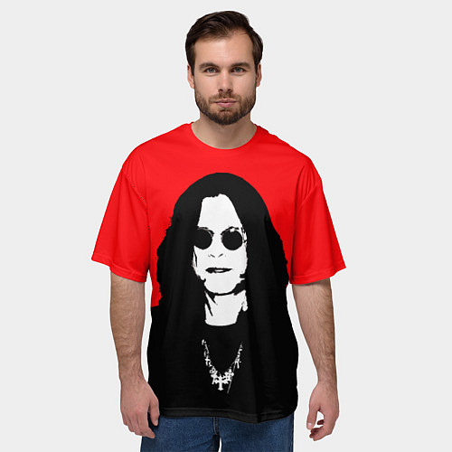 Мужская футболка оверсайз OZZY OSBOURNE ОЗЗИ ОСБОРН / 3D-принт – фото 3